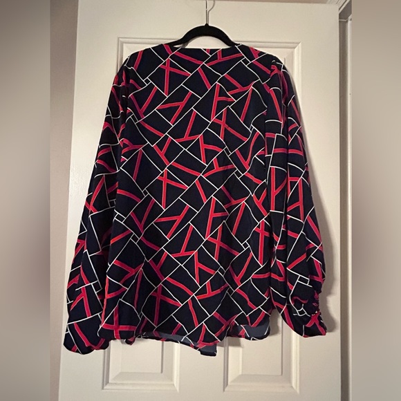 Buenos niños blue/red geometrical figures with wide sleeves size XXL - Picture 4 of 4